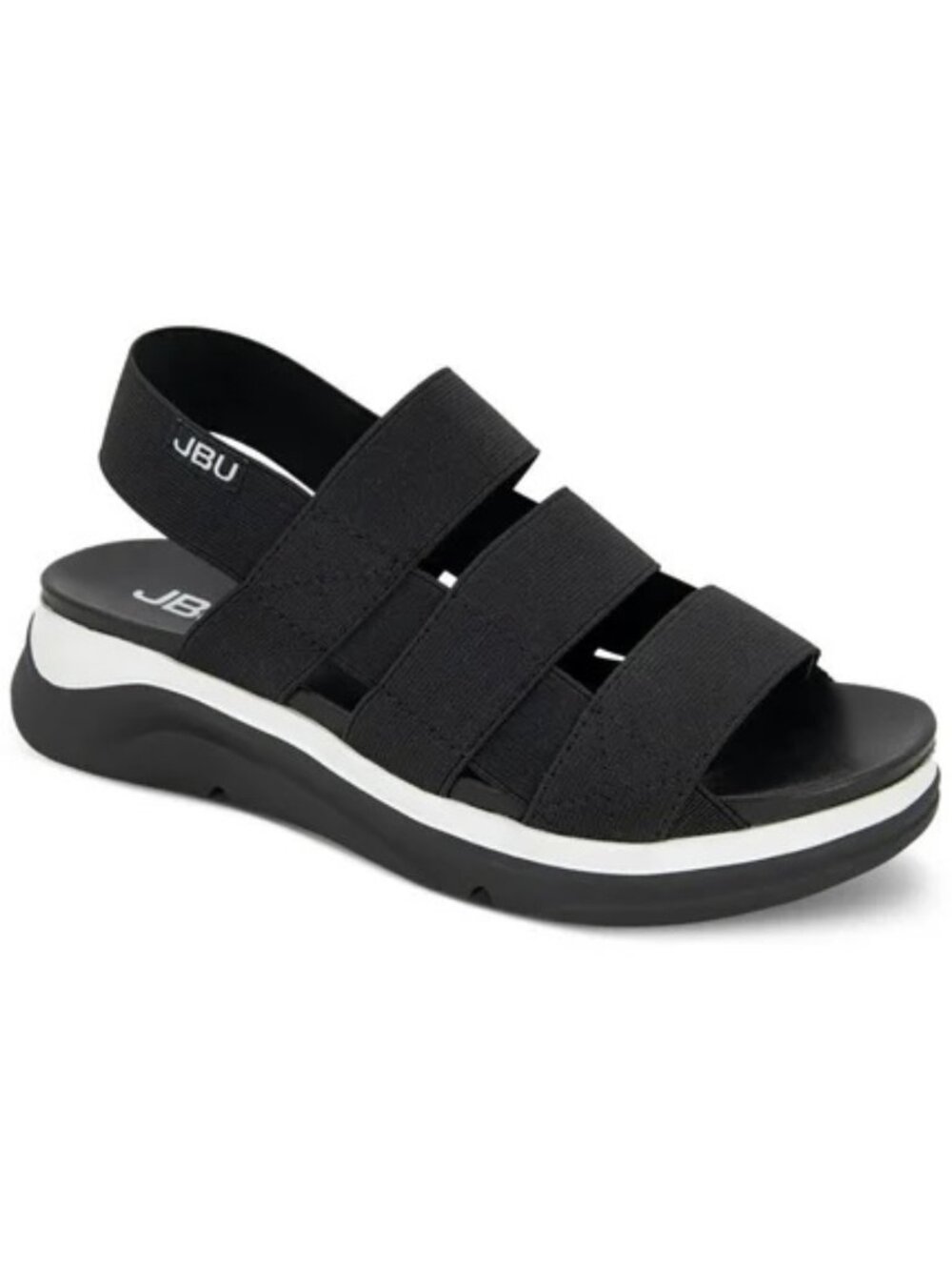 JBU by Jamba Ava Black Slingback All Terrain Sandals NWOT